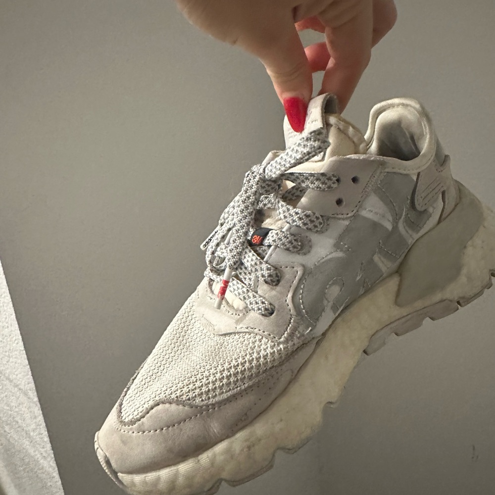 Stylish Cream and Gray Adidas